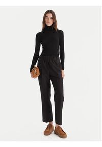 Weekend Max Mara Spodnie materiałowe Hataley 2525136022 Czarny Regular Fit. Kolor: czarny. Materiał: wełna #3