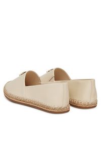 TOMMY HILFIGER - Tommy Hilfiger Espadryle Th Logo Leather Espadrille FW0FW08540 Beżowy. Kolor: beżowy. Materiał: skóra #3