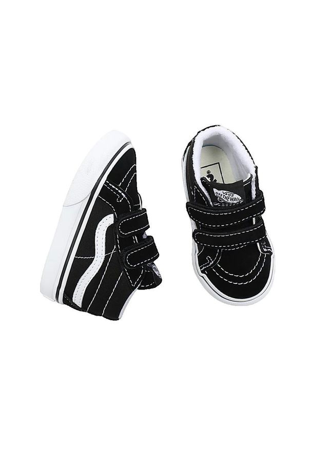 Buty Dziecko Vans Sk8-Mid Reissue Td czarny. Okazja: na co dzień. Kolor: czarny. Model: Vans SK8. Sport: turystyka piesza