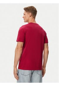 Beverly Hills Polo Club T-Shirt P-SS26M-TS41740 Bordowy Regular Fit. Typ kołnierza: polo. Kolor: czerwony. Materiał: bawełna #5