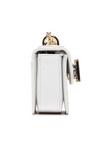 TOMMY HILFIGER - Tommy Hilfiger Torebka Turnlock Micro Laser Cut AW0AW11369 Biały. Kolor: biały. Materiał: skórzane #5