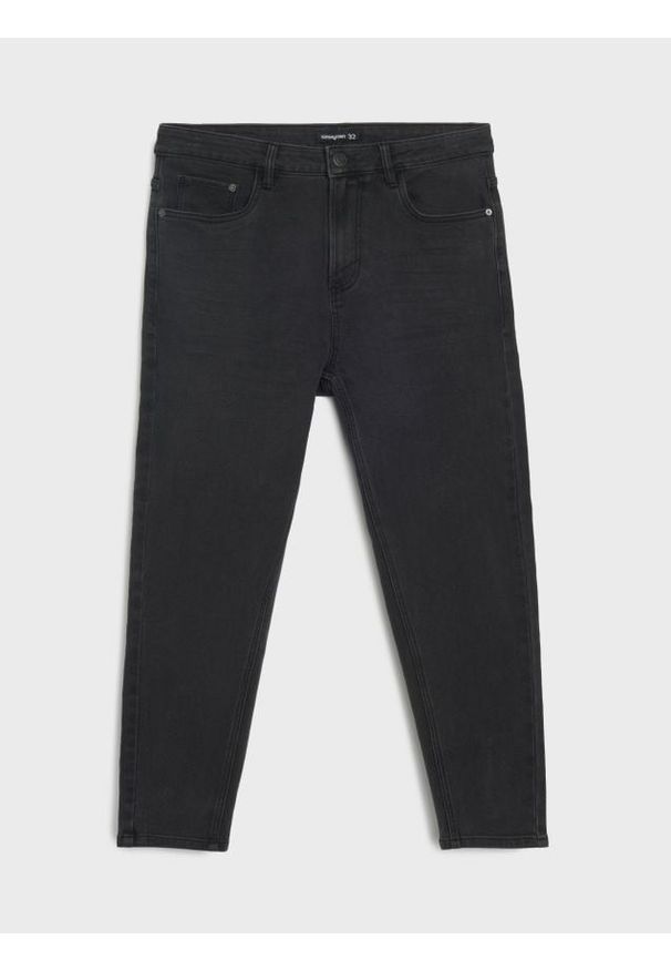 Sinsay - Jeansy skinny fit - czarny. Kolor: czarny