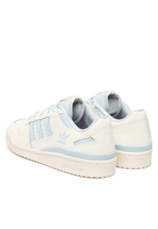 Adidas - adidas Sneakersy Forum Low Cl JR0498 Biały. Kolor: biały. Materiał: skóra