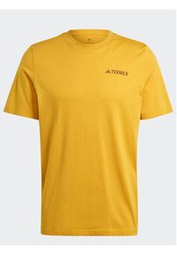 Adidas - adidas T-Shirt IL5066 Żółty Regular Fit. Kolor: żółty. Materiał: bawełna #6