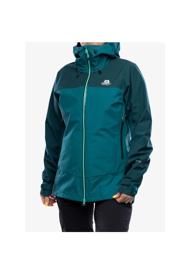 MOUNTAIN EQUIPMENT - Kurtka GORE-TEX damska Mountain Equipment Saltoro Jacket. Kolor: czarny, wielokolorowy, zielony. Technologia: Gore-Tex