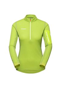 Bluza techniczna damska Mammut Aenergy ML Half Zip Pull. Kolor: zielony. Sport: outdoor #1