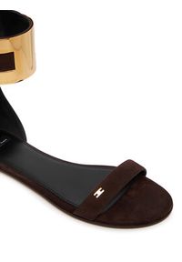 Elisabetta Franchi Sandały SA-88L-62E2-V540 Brązowy ciemny. Kolor: brązowy. Materiał: skóra, zamsz #6