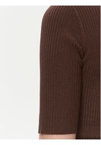 Pinko Bluzka Tritone Maglia . 102017 A1KW Brązowy Slim Fit. Kolor: brązowy. Materiał: bawełna #5