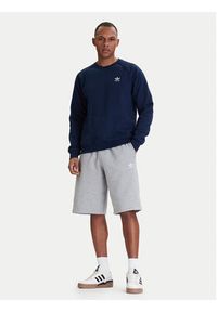 Adidas - adidas Bluza Trefoil Essentials IY4935 Granatowy Regular Fit. Kolor: niebieski. Materiał: bawełna #5