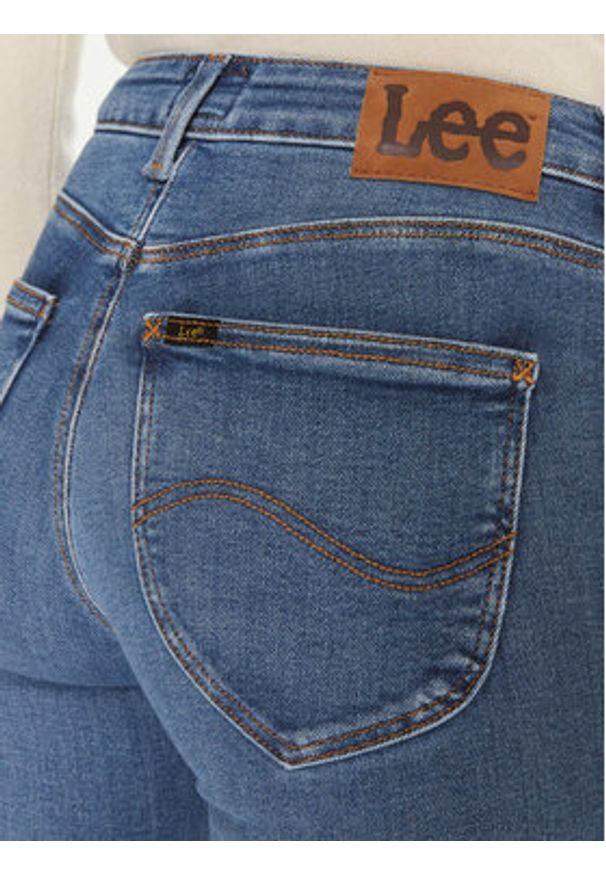 Lee Jeansy Foreverfit 112348936 Niebieski Skinny Fit. Kolor: niebieski