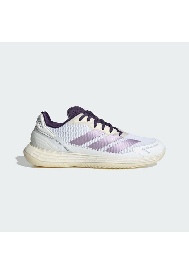 Adidas - Buty Defiant Speed 2 Tennis. Kolor: fioletowy, różowy, biały, wielokolorowy. Materiał: materiał. Sport: tenis