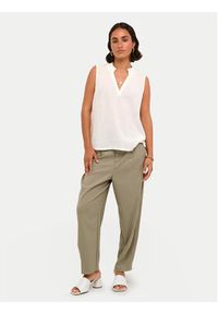 Kaffe Top Alice 10508545 Biały Regular Fit. Kolor: biały. Materiał: bawełna #6