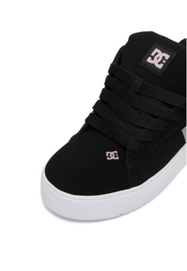 DC Shoes Sneakersy EO-COURT GRAFFIK PLATFORM DC02422003 Czarny. Kolor: czarny. Materiał: nubuk, skóra. Obcas: na platformie