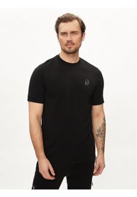 Karl Lagerfeld - KARL LAGERFELD T-Shirt 755024 542221 Czarny Regular Fit. Typ kołnierza: dekolt w karo. Kolor: czarny. Materiał: bawełna #1