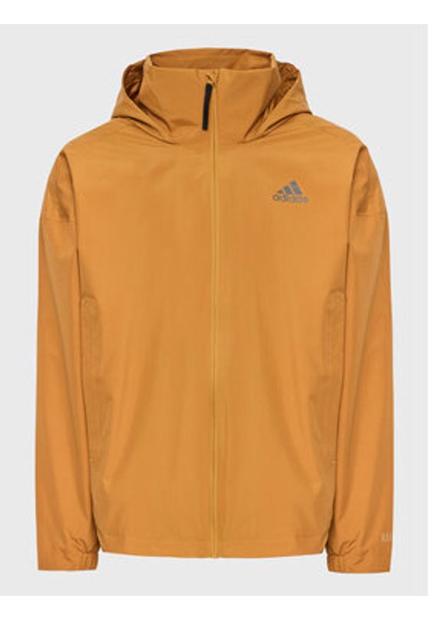 Adidas - adidas Kurtka przejściowa Traveer RAIN.RDY Jacket (Gender Neutral) HG6013 Beżowy Regular Fit. Kolor: beżowy. Materiał: syntetyk