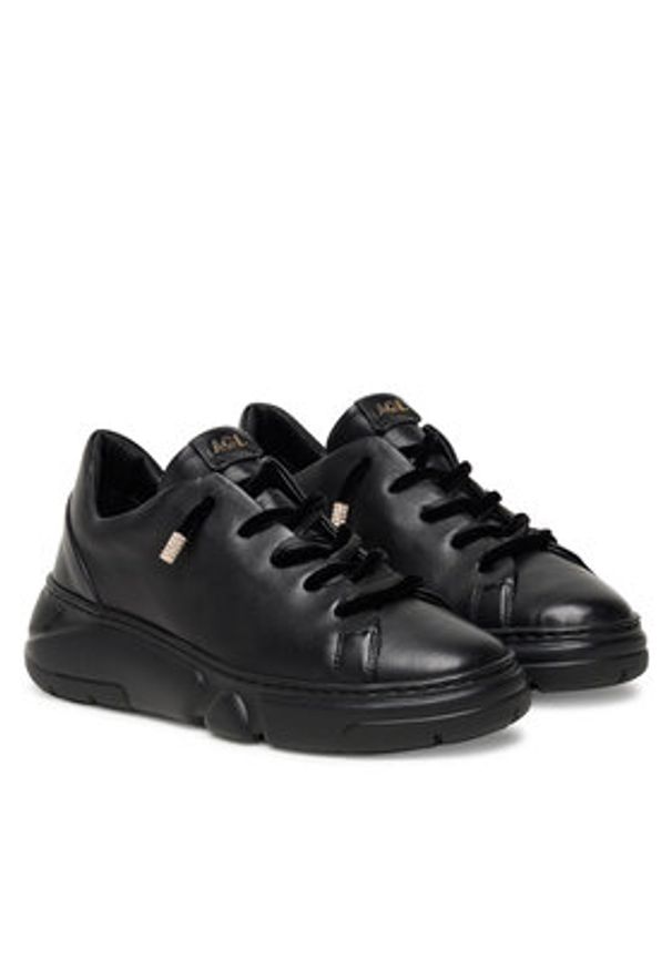 AGL Sneakersy Sheila Vel Vet D938056PGKA0761013 Czarny. Kolor: czarny. Materiał: skóra