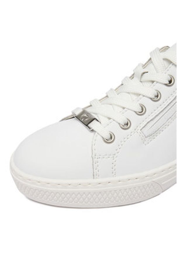 Rieker Tenisówki L59L1-83 Biały. Kolor: biały. Materiał: skóra, syntetyk