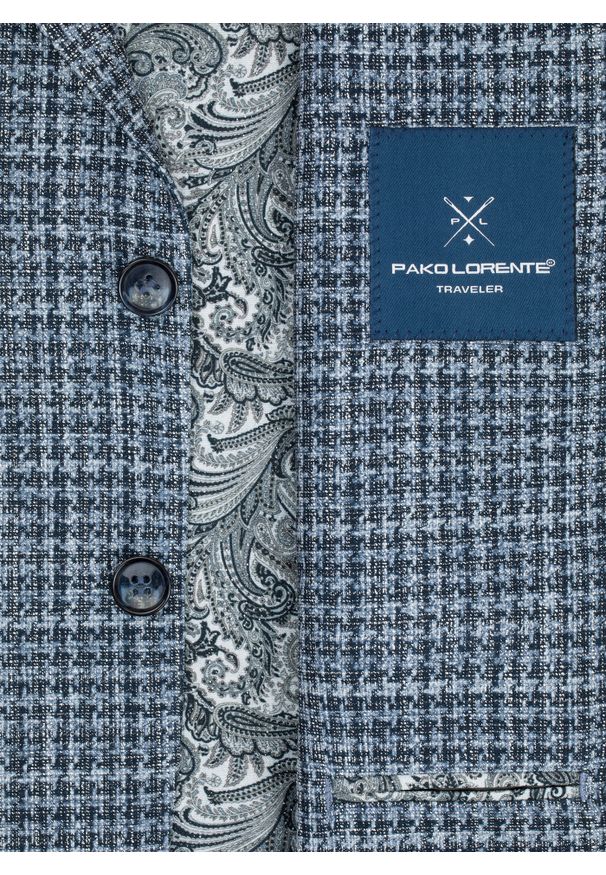 Pako Lorente - PAKO LORENTE – Casualowa marynarka męska w kratkę. Okazja: na co dzień. Wzór: kratka. Styl: casual