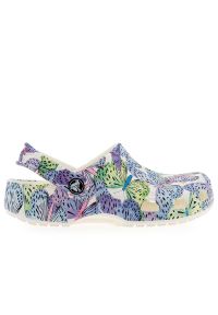 Klapki Crocs Classic Butterfly Clog 208297-94S - multikolor. Kolor: wielokolorowy. Wzór: kolorowy. Sezon: lato. Styl: młodzieżowy #1