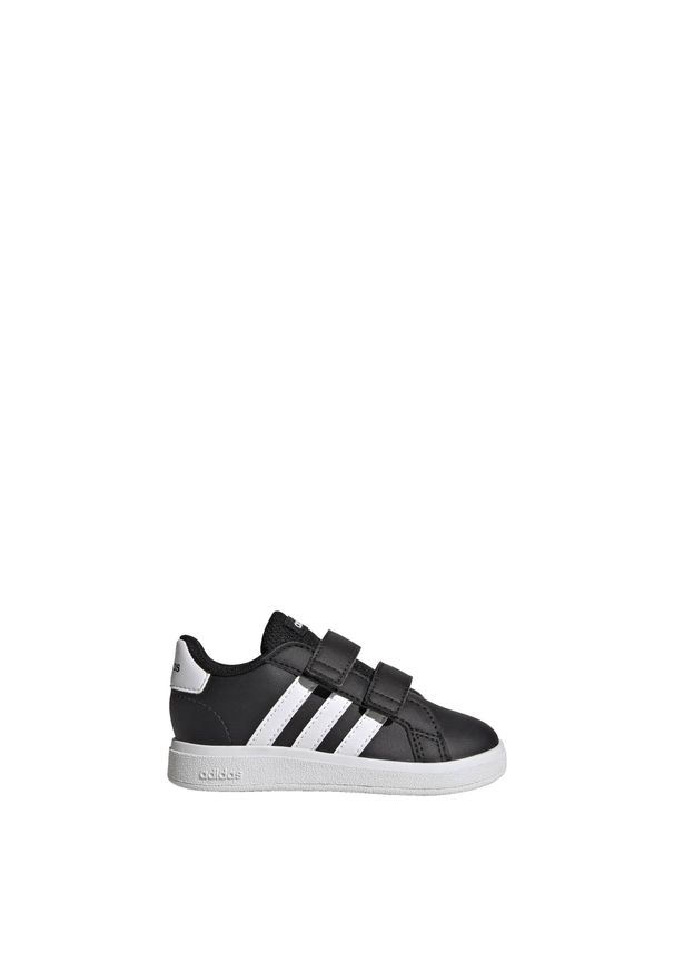 Adidas - Buty Grand Court Lifestyle Hook and Loop. Kolor: biały, wielokolorowy, czarny. Materiał: materiał