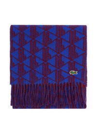 Lacoste Szalik RE2422 Kolorowy. Materiał: wełna. Wzór: kolorowy #3