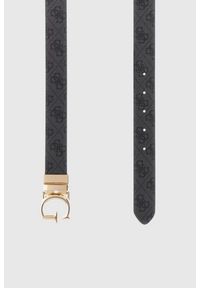 Guess - GUESS Czarny pasek damski Calista H30, Rozmiar S. Kolor: czarny #3