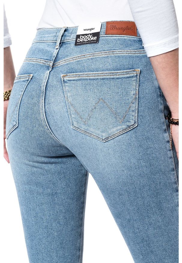 Wrangler - WRANGLER HIGH SKINNY BLUE POWDER W27HFS15L 112128076. Stan: podwyższony