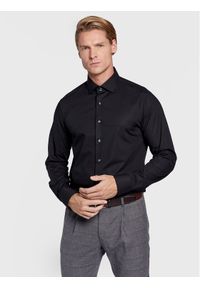 Michael Kors Koszula MD0MD90425 Czarny Slim Fit. Kolor: czarny. Materiał: bawełna