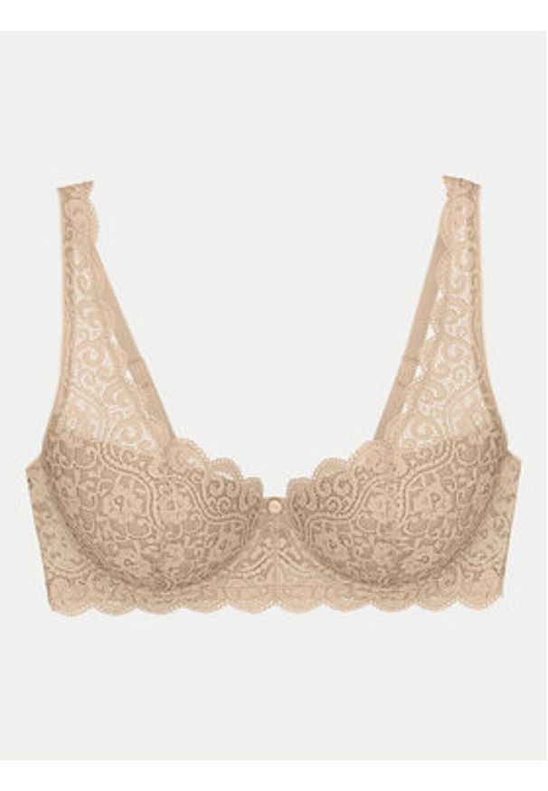 Triumph Biustonosz z fiszbiną Amourette 10209584 Beżowy. Kolor: beżowy. Materiał: syntetyk