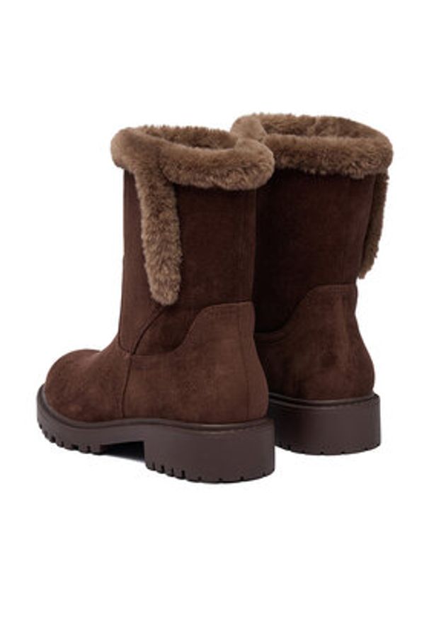 Clara Barson Botki CEO-HY90165-8 Brązowy. Kolor: brązowy. Materiał: materiał