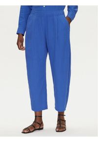 GAP - Gap Spodnie materiałowe 713952-05 Niebieski Regular Fit. Kolor: niebieski. Materiał: bawełna