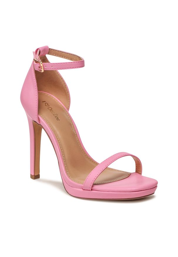 Sandały DeeZee LS5133-10 Pink. Kolor: różowy. Materiał: skóra