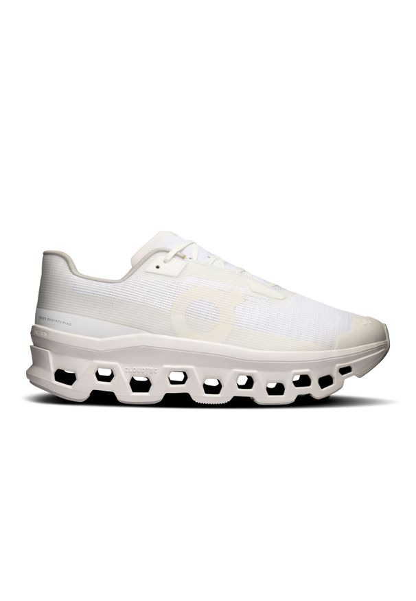 On - ON CLOUDMONSTER Void White | White Buty męskie do biegania. Okazja: na co dzień. Kolor: biały. Materiał: materiał. Szerokość cholewki: normalna. Sport: bieganie