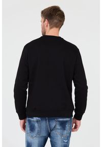 Just Cavalli - JUST CAVALLI Czarna męska bluza R Logo, Rozmiar M. Typ kołnierza: bez kaptura. Kolor: czarny