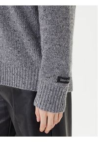 Calvin Klein Jeans Sweter Chunky LV044D328G Szary Regular Fit. Kolor: szary. Materiał: syntetyk #5