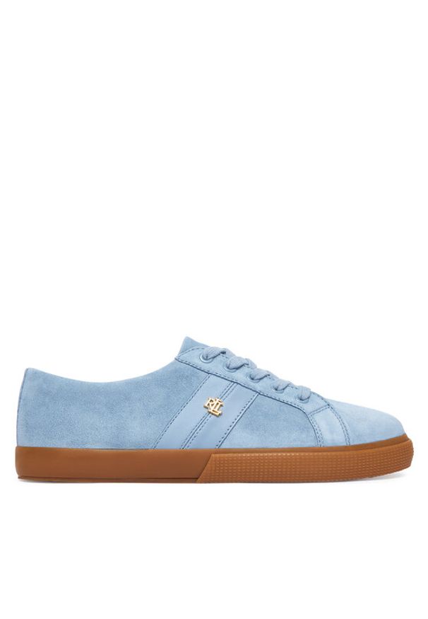 Lauren Ralph Lauren - LAUREN RALPH LAUREN Sneakersy Janson II 802868344005 Niebieski jasny. Kolor: niebieski. Materiał: zamsz, skóra