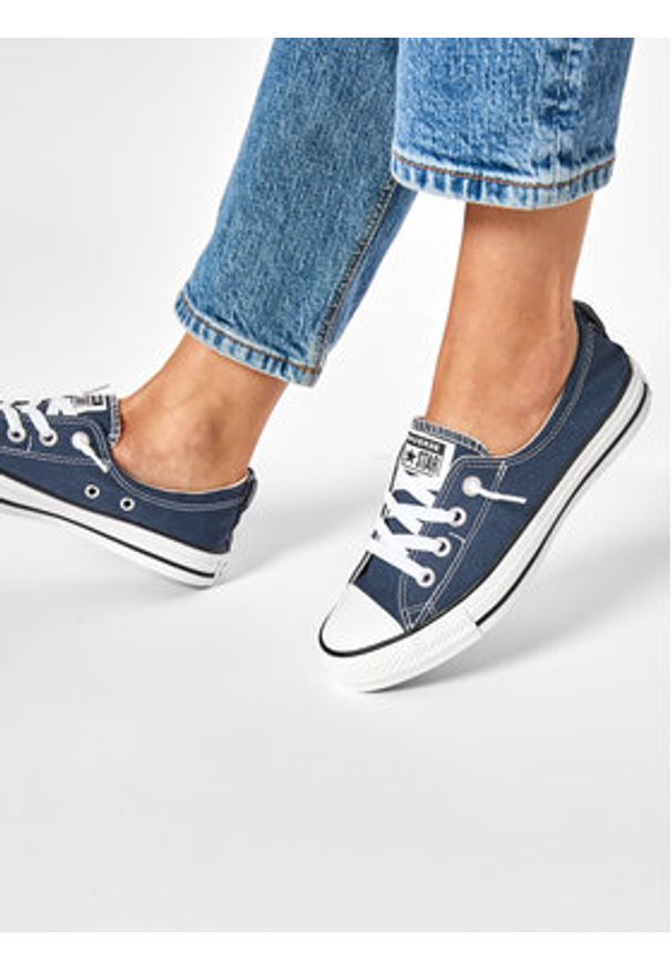 Converse Trampki Ct Shoreline Slip 537080C Granatowy. Kolor: niebieski. Materiał: materiał