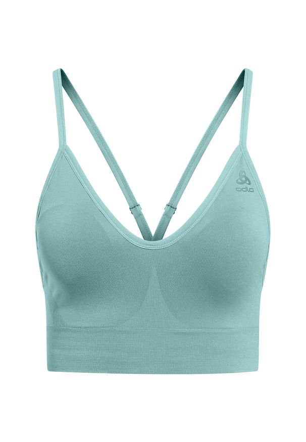Odlo - Biustonosz damski ODLO Padded Seamless Soft 2.0 Sport Bra. Kolor: niebieski