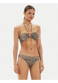 MICHAEL Michael Kors Dół od bikini MM29142 Beżowy. Kolor: beżowy. Materiał: syntetyk #5