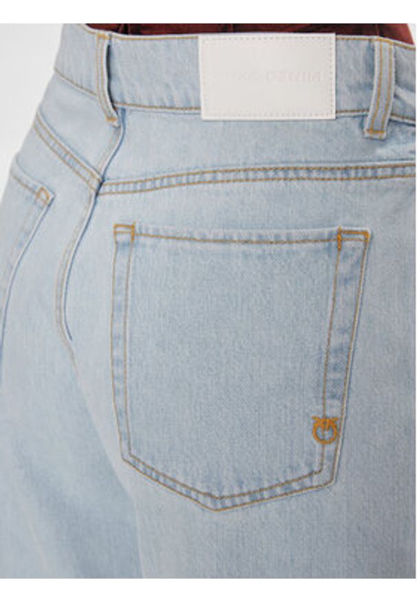 Pinko Jeansy Caty 102942 A1MV Błękitny Cargo Fit. Kolor: niebieski