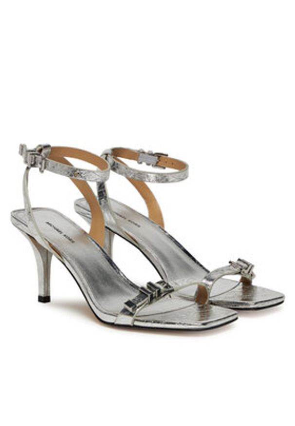 MICHAEL Michael Kors Sandały Darrington 40S5DTMS1M Srebrny. Kolor: srebrny. Materiał: skóra