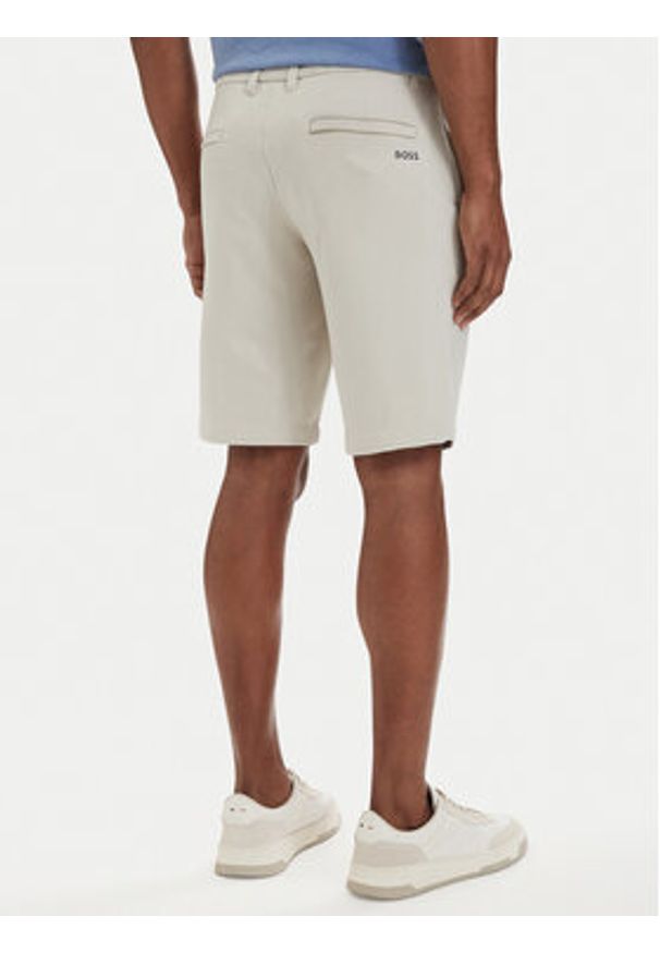 BOSS Szorty materiałowe S_Commuter-J 50511436 Beżowy jasny Slim Fit. Kolor: beżowy. Materiał: syntetyk