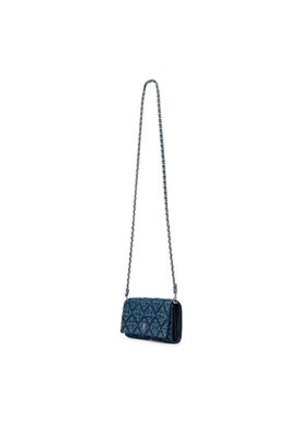 TOMMY HILFIGER - Tommy Hilfiger Torebka Th Feminine Wallet Chain Denim AW0AW18903 Niebieski. Kolor: niebieski