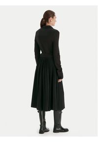 TOMMY HILFIGER - Tommy Hilfiger Sukienka koszulowa WW0WW48398 Czarny Regular Fit. Kolor: czarny. Materiał: wiskoza. Typ sukienki: koszulowe #5