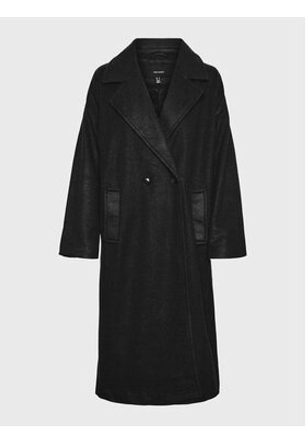 Vero Moda Płaszcz przejściowy Spencer 10267449 Czarny Regular Fit. Kolor: czarny. Materiał: syntetyk