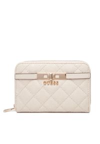 Guess Duży Portfel Damski Idra Slg SWGG81 57140 Beżowy. Kolor: beżowy. Materiał: skóra