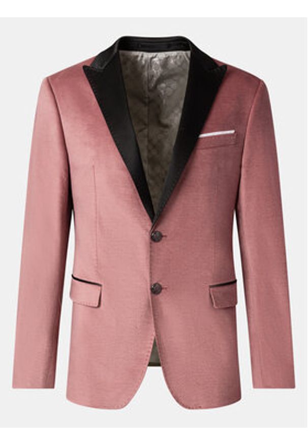 JOOP! Marynarka 17 JB-35Horace 30040435 Różowy Slim Fit. Kolor: różowy. Materiał: syntetyk