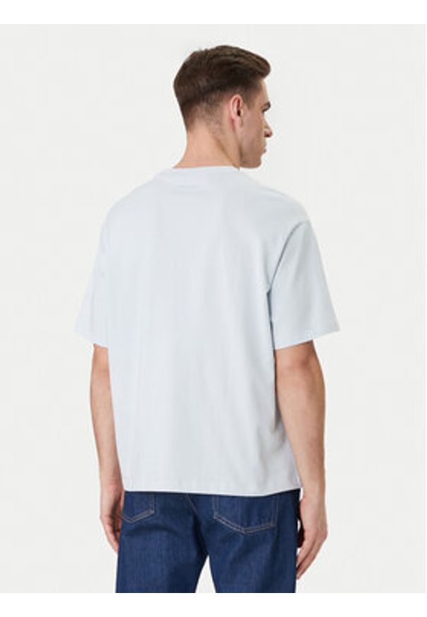 Calvin Klein T-Shirt Emblem Graphic LV14RF817G Błękitny Regular Fit. Kolor: niebieski. Materiał: bawełna