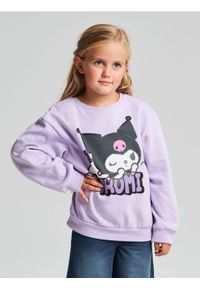 Sinsay - Bluza crewneck z nadrukiem Kuromi - fioletowy. Kolor: fioletowy. Wzór: nadruk #1