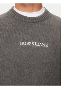 Guess Jeans Sweter M4BR31 Z3HM1 Szary Regular Fit. Kolor: szary. Materiał: bawełna #3